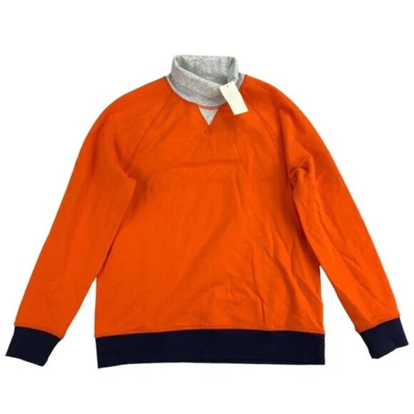 BNWT Club Room Mens Fleece Long Sleeve Colorblock Turtleneck Sweater Orange XXL - Picture 4 of 10